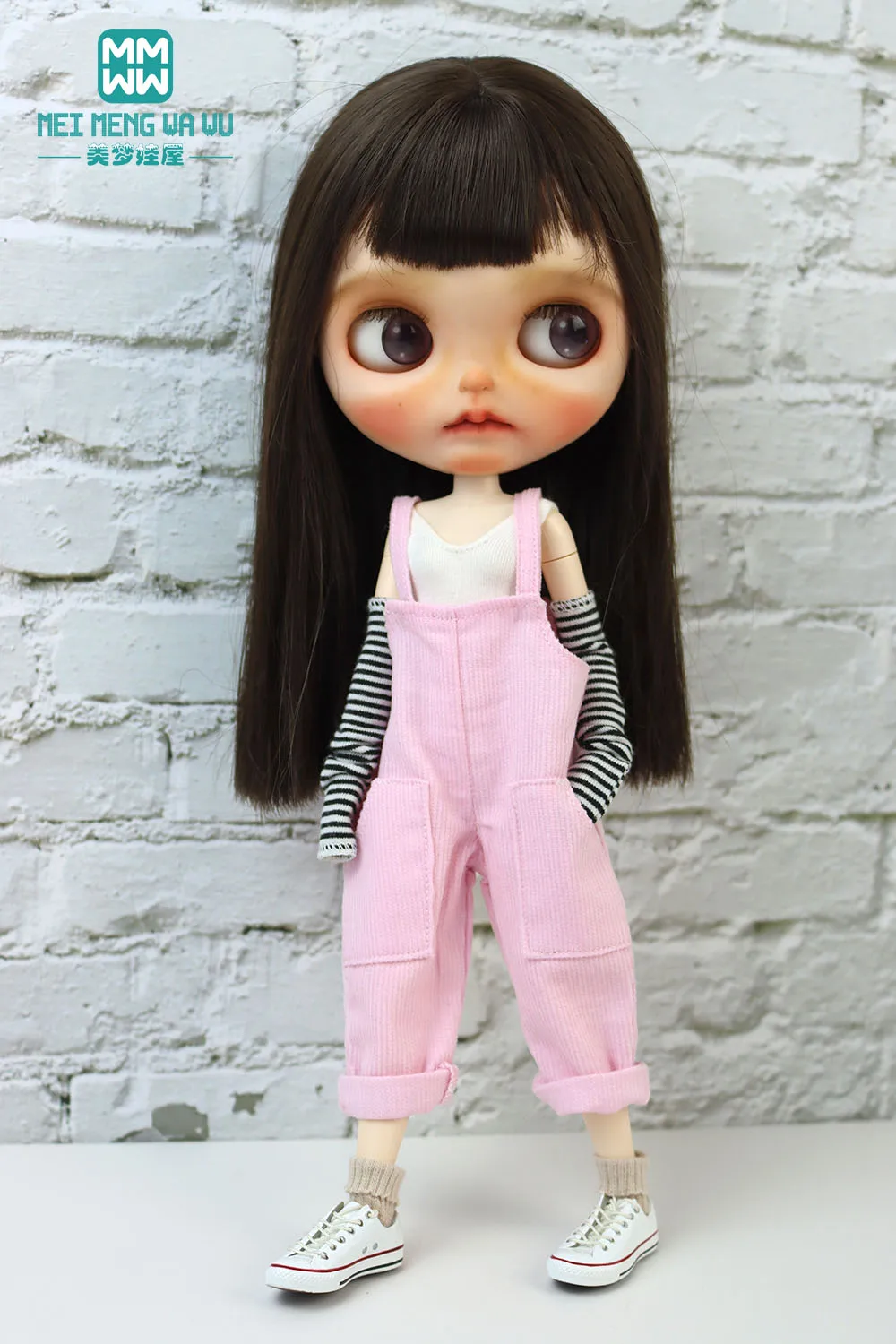 Подходит для куклы Blyth Azone OB22 OB24 28-30 см. Модные брюки-комбинезоны белого, коричневого, синего, розового цвета.
Подходит для куклы Blyth Azone OB22 OB24 28-30 см. Модные брюки-комбинезоны белого, коричневого, синего, розового цвета.