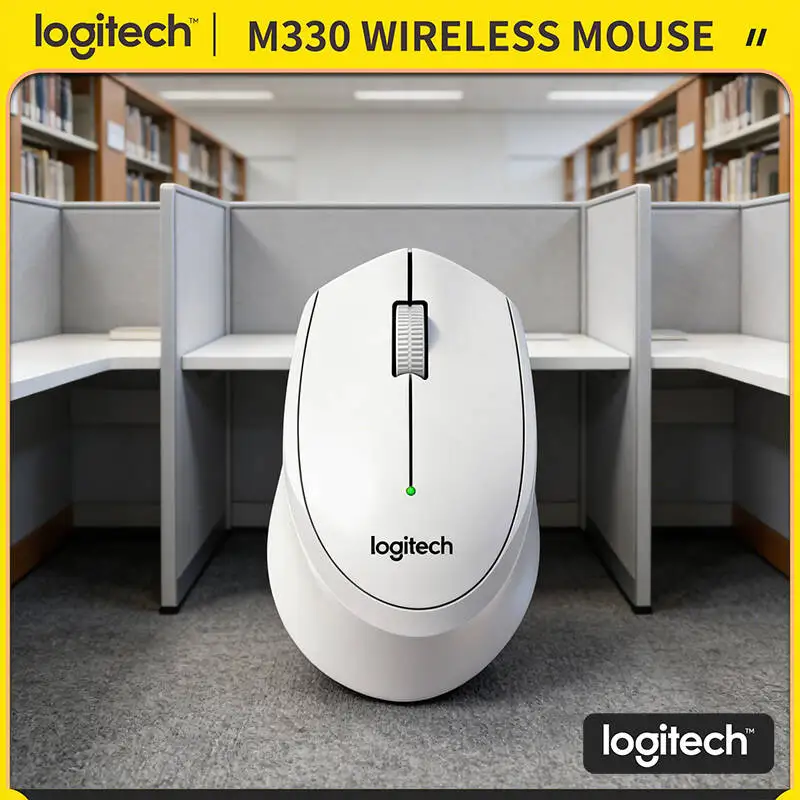 Logitech M330 Wireless Mouse Quiet Clicks 2.4GHz USB Receiver Long Battery Life Ergonomic Comfort for Laptop PC Office
Logitech M330 Wireless Mouse Quiet Clicks 2.4GHz USB Receiver Long Battery Life Ergonomic Comfort for Laptop PC Office