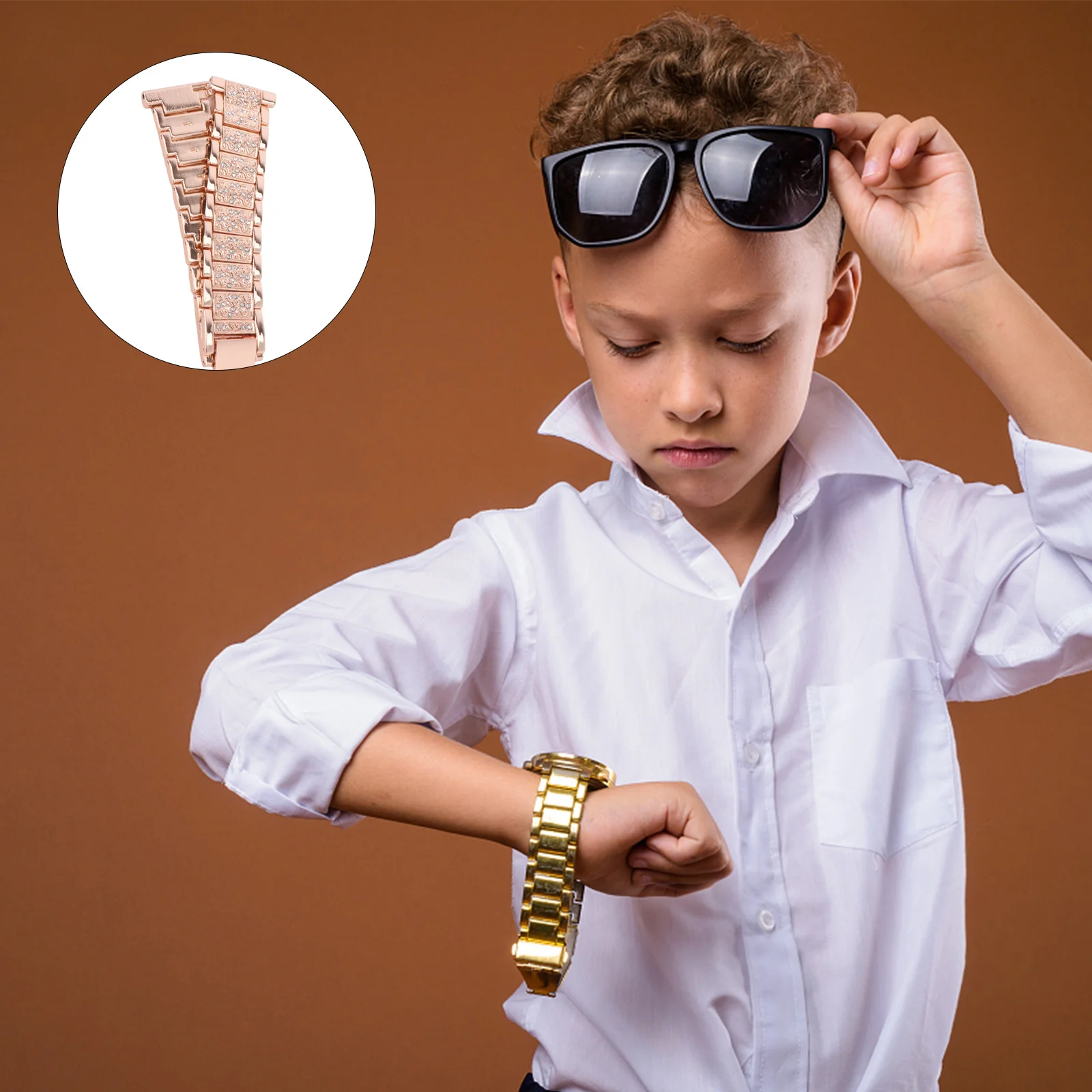 Metal Diamond-Inlaid Strap Watch Strap Stylish Replacement Band For /2 Rose Gold Durable Watch Accessories
Metal Diamond-Inlaid Strap Watch Strap Stylish Replacement Band For /2 Rose Gold Durable Watch Accessories