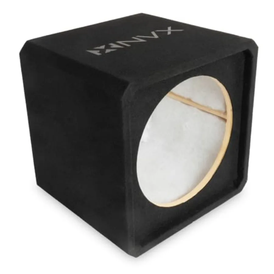 Home theater subwoofer enclosure: MDF, black carpet, 2.1 cu ft sealed box with polyfill and spring terminals
Home theater subwoofer enclosure: MDF, black carpet, 2.1 cu ft sealed box with polyfill and spring terminals