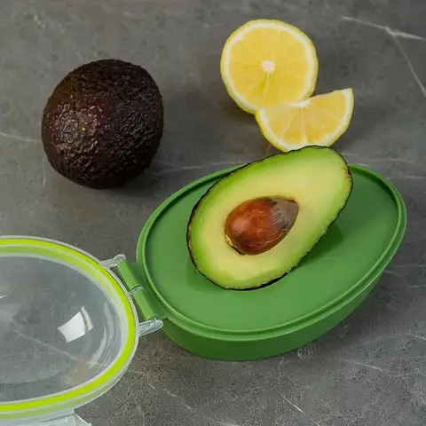 2 PCS/1 PCS Avocado Sealed Box Kitchen Storage Small Tool New Avocado Preservation Box Avocado Preservation Storage Box