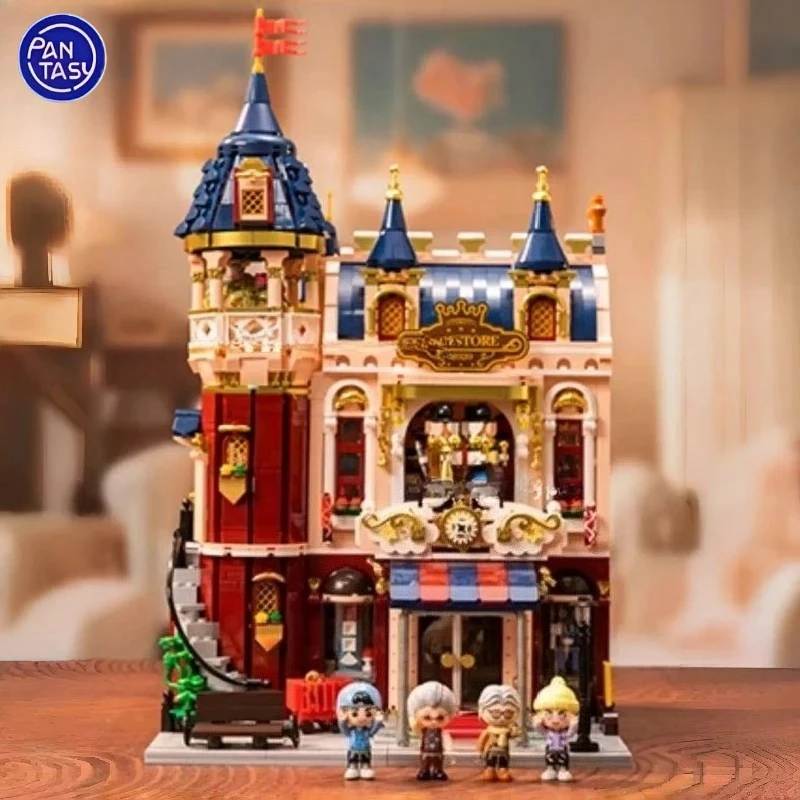 Pantasy Dream Castle Магазин игрушек Сборка строительного блока Уличный пейзаж Kawaii Игрушки Модель Настольные украшения Праздничный подарок
Pantasy Dream Castle Магазин игрушек Сборка строительного блока Уличный пейзаж Kawaii Игрушки Модель Настольные украшения Праздничный подарок