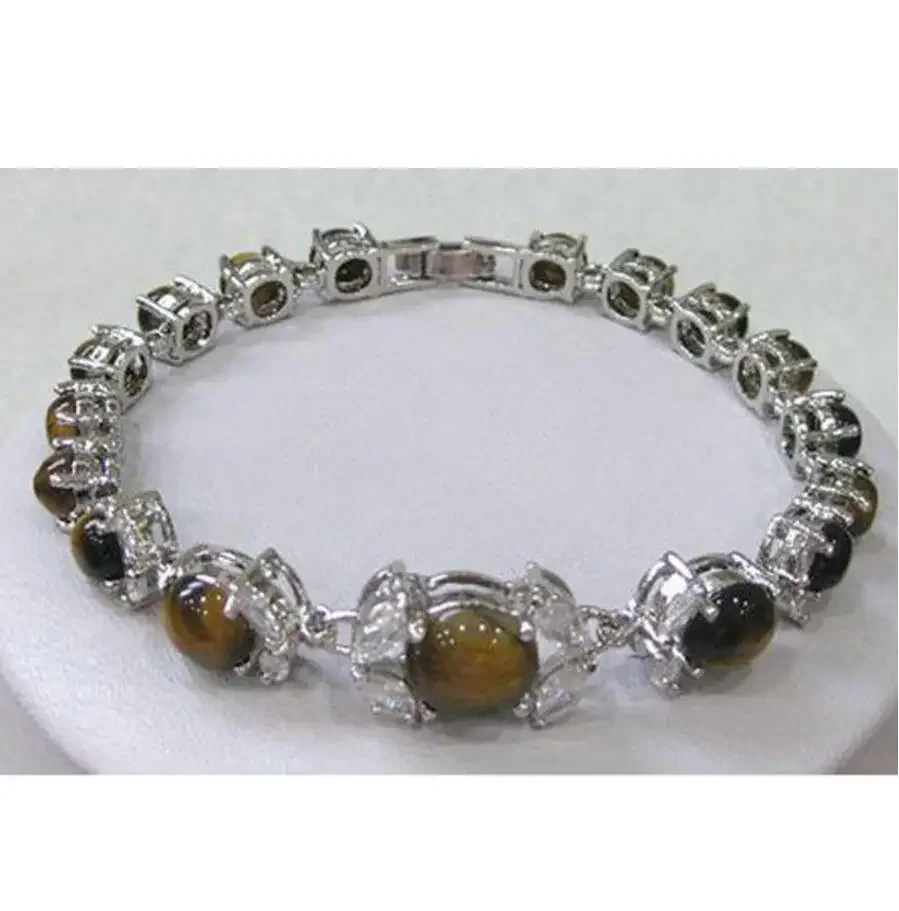 New noble copper alloy inlay tiger eye stone AAA 7.5" Bracelet fashion jewelry jade
New noble copper alloy inlay tiger eye stone AAA 7.5" Bracelet fashion jewelry jade