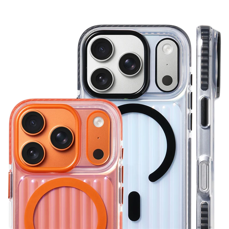 Transparent Corrugated Magnetic Phone Case For iPhone 17 17Pro 17 Pro Max For Magsafe Wireless Charging Shockproof Phone Cover
Transparent Corrugated Magnetic Phone Case For iPhone 17 17Pro 17 Pro Max For Magsafe Wireless Charging Shockproof Phone Cover