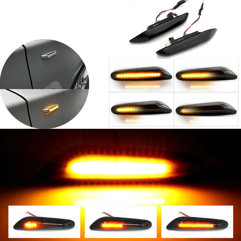 1Pair Dynamic Side Marker Lamp Turn Signal Car LED Blinker Light Fit For BMW E90 E91 E92 E60 E87 E82 E46 Car Accessories
1Pair Dynamic Side Marker Lamp Turn Signal Car LED Blinker Light Fit For BMW E90 E91 E92 E60 E87 E82 E46 Car Accessories