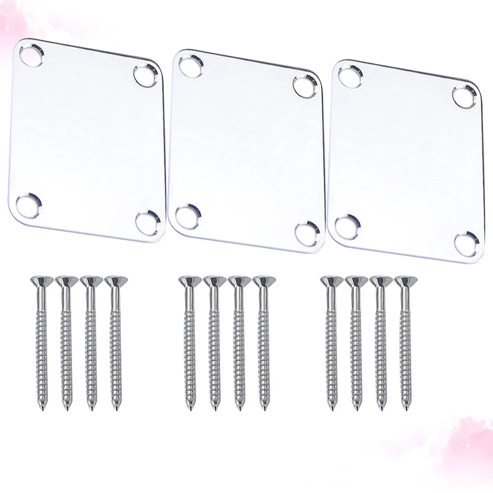 3pcs Guitar Neck Plate Durable Musical Instrument Reinforcement Board Bass Accessories Silver Practical Precision Design Long
3pcs Guitar Neck Plate Durable Musical Instrument Reinforcement Board Bass Accessories Silver Practical Precision Design Long
