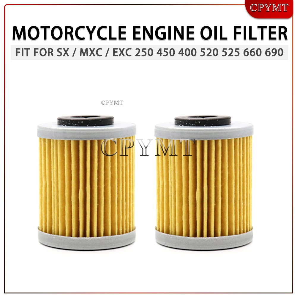2/4/9pcs Motorcycle Engine Oil Filter fit For 450 525 SX / MXC / EXC DUKE 250 400 520 540 560 625 660 690 Motorcycle Accessories
2/4/9pcs Motorcycle Engine Oil Filter fit For 450 525 SX / MXC / EXC DUKE 250 400 520 540 560 625 660 690 Motorcycle Accessories