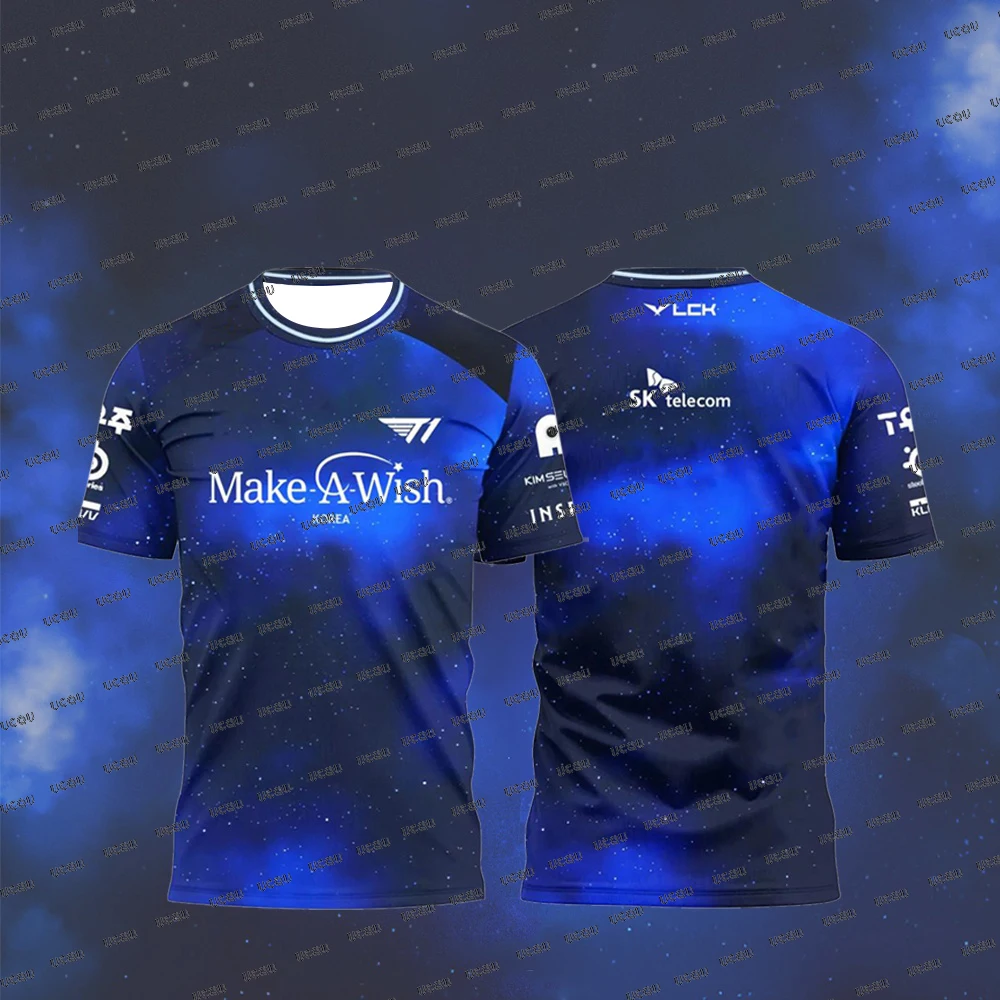 2025 Summer Esports Club New Uniforms League Of Legends Faker Starry Sky Special Edition Jersey Men's Breathable Sports T-shirt
2025 Summer Esports Club New Uniforms League Of Legends Faker Starry Sky Special Edition Jersey Men's Breathable Sports T-shirt