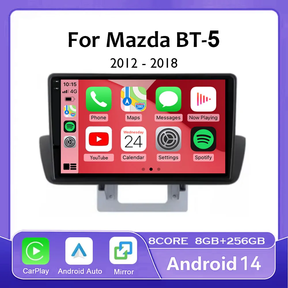 Android 14 Car Radio For Mazda BT50 2012-2018 Carplay Auto Multimedia Video Player GPS Navigation screen 4G WIFI DSP Head Unit
Android 14 Car Radio For Mazda BT50 2012-2018 Carplay Auto Multimedia Video Player GPS Navigation screen 4G WIFI DSP Head Unit