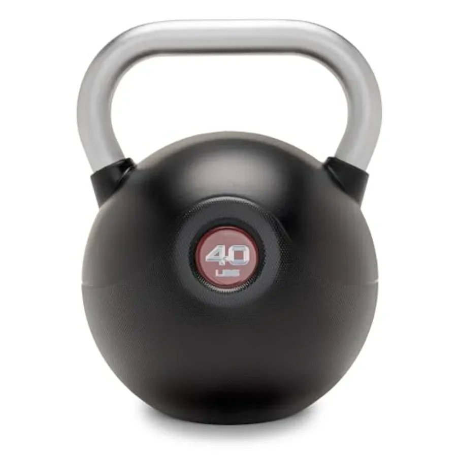 Commercial Grade PU Coated Kettlebell 10 to 40 LB, Black/Gray, Durable Textured Steel Handle Flat Base for Full Body Home Gym S
Commercial Grade PU Coated Kettlebell 10 to 40 LB, Black/Gray, Durable Textured Steel Handle Flat Base for Full Body Home Gym S