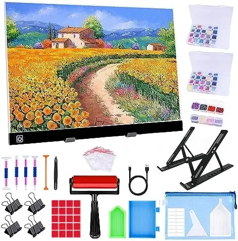 A3 LED Light Pad for Diamond Painting - Adjustable Brightness with Storage Case & Tools
A3 LED Light Pad for Diamond Painting - Adjustable Brightness with Storage Case & Tools