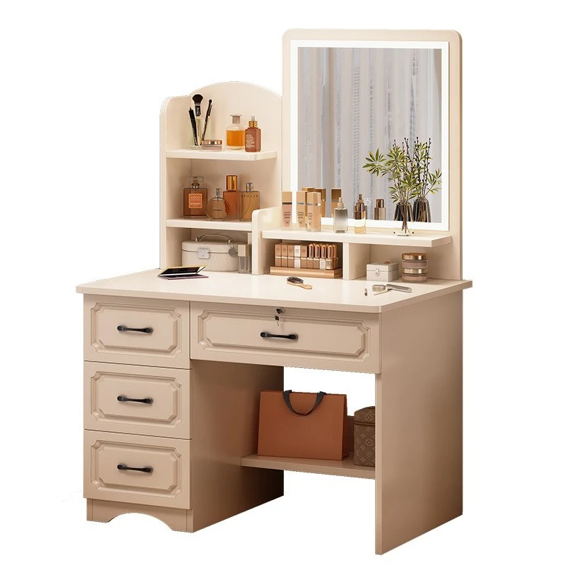 Mirror storage storage makeup integrated table European master bedroom dresser
Mirror storage storage makeup integrated table European master bedroom dresser