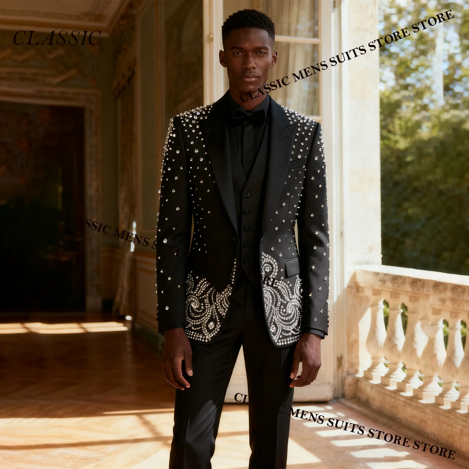 Модный металлический ювелирный орнамент, смокинг, мужские костюмы, комплект из 2 предметов, свадебный жених, мужской индивидуальный пиджак для выпускного вечера, тонкий вечерние Ternos Completo
Модный металлический ювелирный орнамент, смокинг, мужские костюмы, комплект из 2 предметов, свадебный жених, мужской индивидуальный пиджак для выпускного вечера, тонкий вечерние Ternos Completo