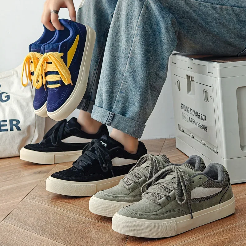 Euro Men Canvas Casual Shoes Street Cool Flat Skate Shoes Young Man Fashion Sneakers
Euro Men Canvas Casual Shoes Street Cool Flat Skate Shoes Young Man Fashion Sneakers