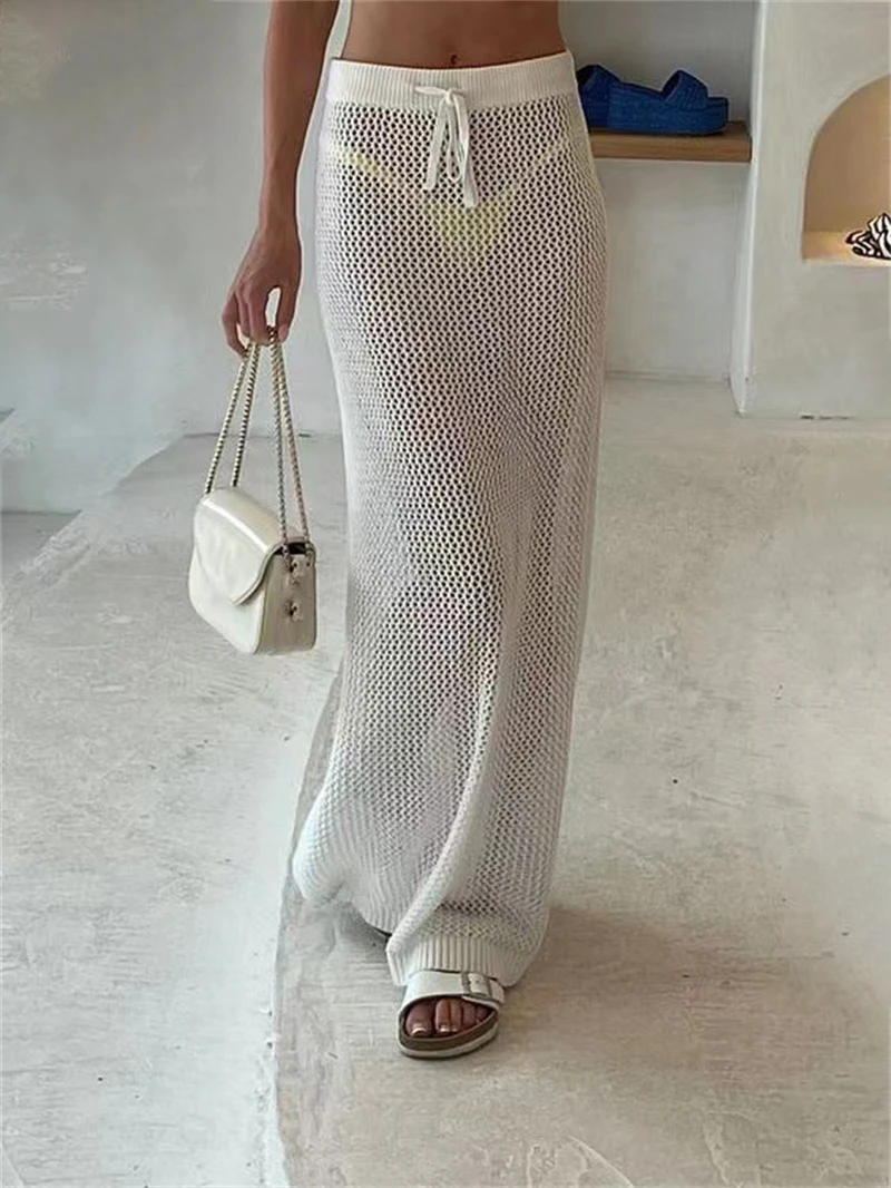 Women's Sexy Hollow Out Knitted Long Bandage Skirts Wrap Swimwear Bottom Boho Beach Crocheted Bikini Cover-Up Swimsuit Sarong
Women's Sexy Hollow Out Knitted Long Bandage Skirts Wrap Swimwear Bottom Boho Beach Crocheted Bikini Cover-Up Swimsuit Sarong