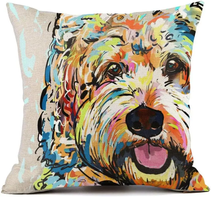 Pet Goldendoodle Frise Dog Pattern Throw Pillow Covers Linen Cushion Cover Cases Pillowcases Sofa Home Decor 18”x 18”Inch (45 x
Pet Goldendoodle Frise Dog Pattern Throw Pillow Covers Linen Cushion Cover Cases Pillowcases Sofa Home Decor 18”x 18”Inch (45 x