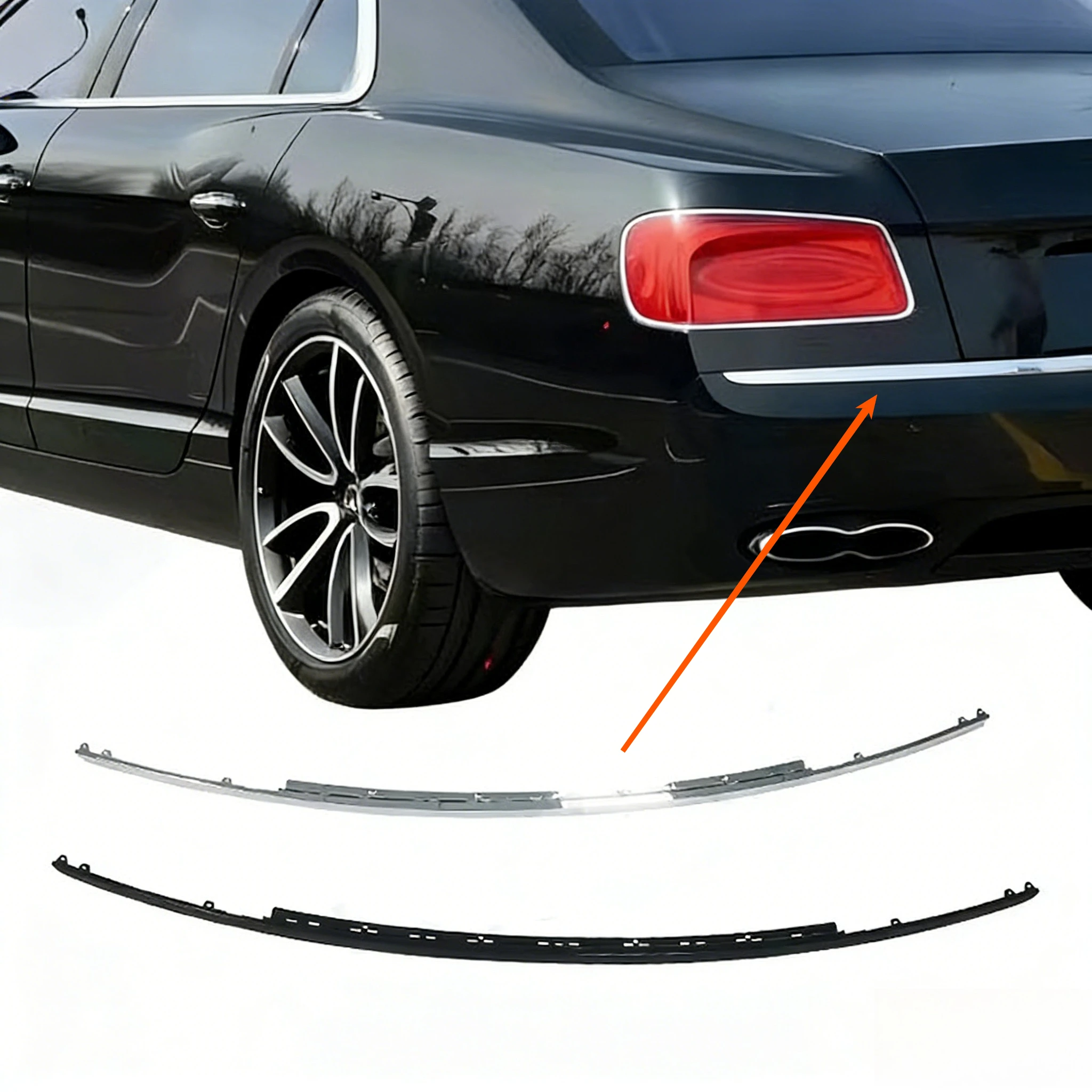 For Bentley Flying Spur 2013-2016 Rear Bumper Chrome Strip OEM 4W0807725 Car Rear Bumper Stripe
For Bentley Flying Spur 2013-2016 Rear Bumper Chrome Strip OEM 4W0807725 Car Rear Bumper Stripe