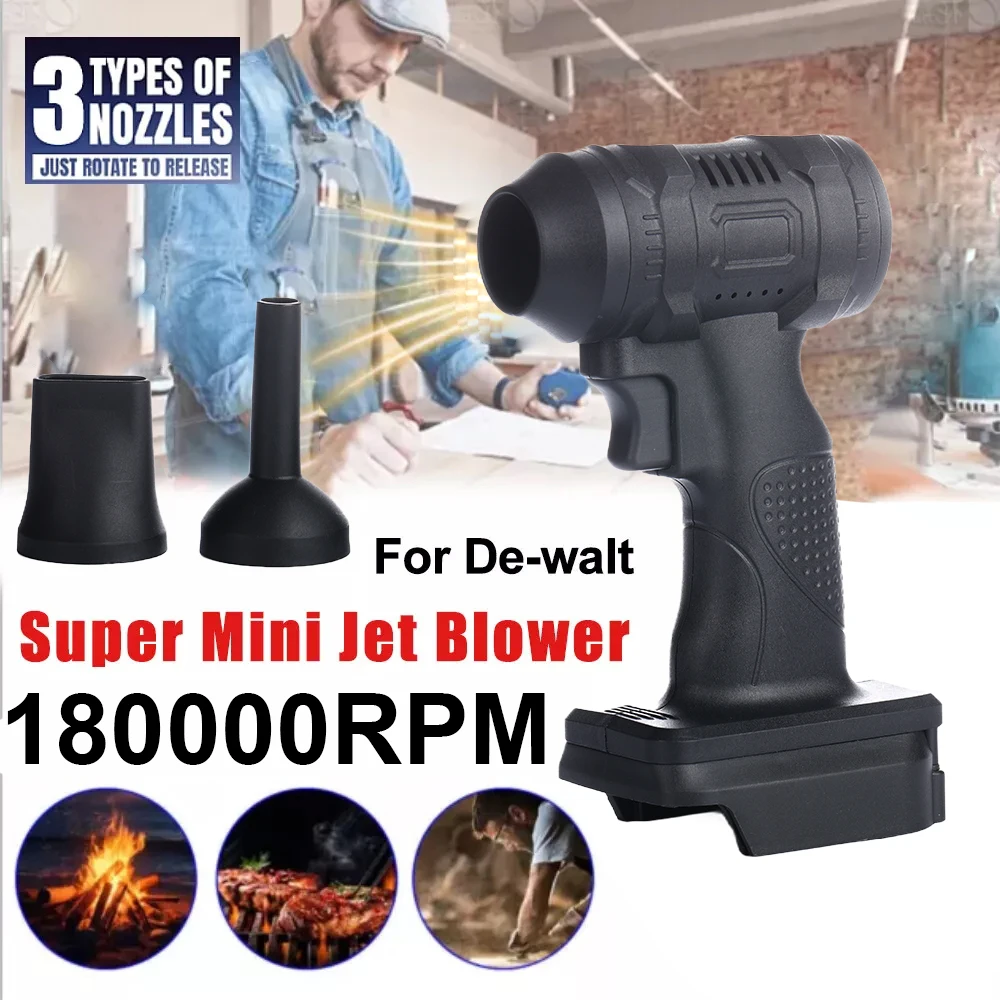 180000RPM Turbo Fan Violent Jet Blower High Speed Turbofan Brushless Air Blower with 2 Extra Nozzles Handheld Jet Fan for Makita
180000RPM Turbo Fan Violent Jet Blower High Speed Turbofan Brushless Air Blower with 2 Extra Nozzles Handheld Jet Fan for Makita