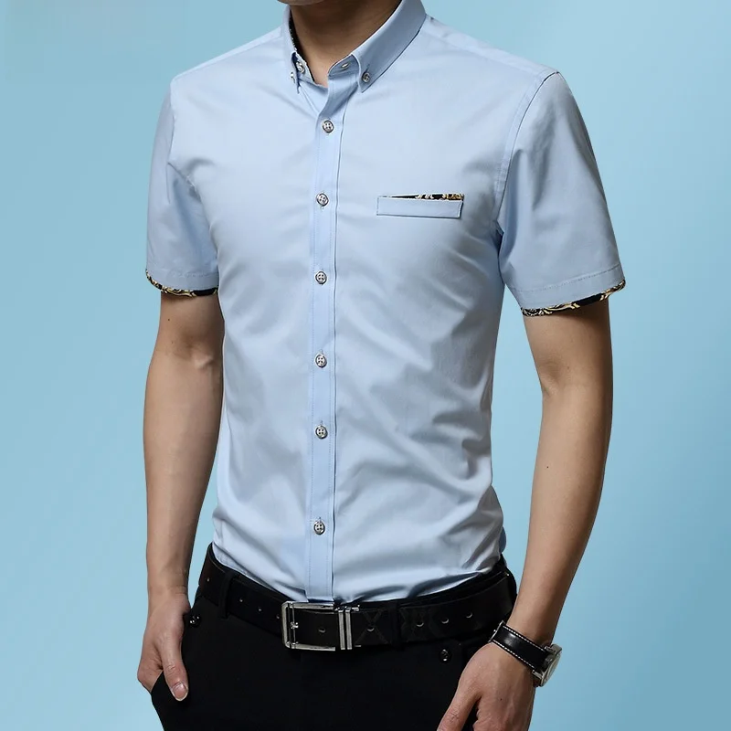 Fashionable Short Sleeve Shirt Men's Summer Slim Fit Printed Embroidery Casual Style Cotton Casual Shirt Short Sleeve Top
Fashionable Short Sleeve Shirt Men's Summer Slim Fit Printed Embroidery Casual Style Cotton Casual Shirt Short Sleeve Top