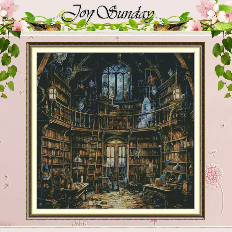 BIG SIZE!! Library Patterns Counted Cross Stitch Set DIY 11CT 14CT 16CT HD Stamped DMC Cross-stitch Kit Embroidery Needlework
BIG SIZE!! Library Patterns Counted Cross Stitch Set DIY 11CT 14CT 16CT HD Stamped DMC Cross-stitch Kit Embroidery Needlework