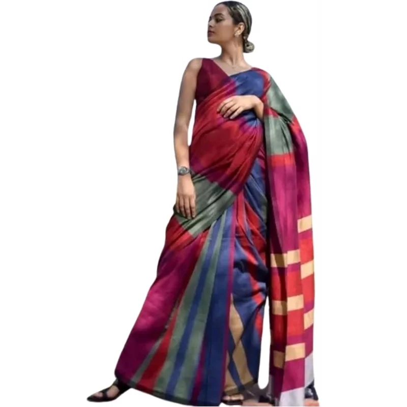 Traditional Indian Handloom Pure Cotton Saree With Multicolour Design Including Blouse Casual Wear (Multicolor)
Traditional Indian Handloom Pure Cotton Saree With Multicolour Design Including Blouse Casual Wear (Multicolor)