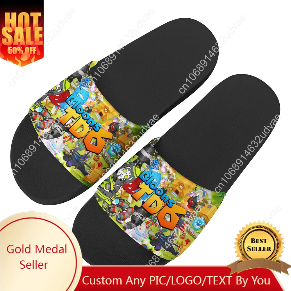 Bloons TD6 Sandals Home Slippers Water Shoes Men Women Teenagers Children Sandal Bathroom Beach Pool Custom Made Summer Slipper
Bloons TD6 Sandals Home Slippers Water Shoes Men Women Teenagers Children Sandal Bathroom Beach Pool Custom Made Summer Slipper
