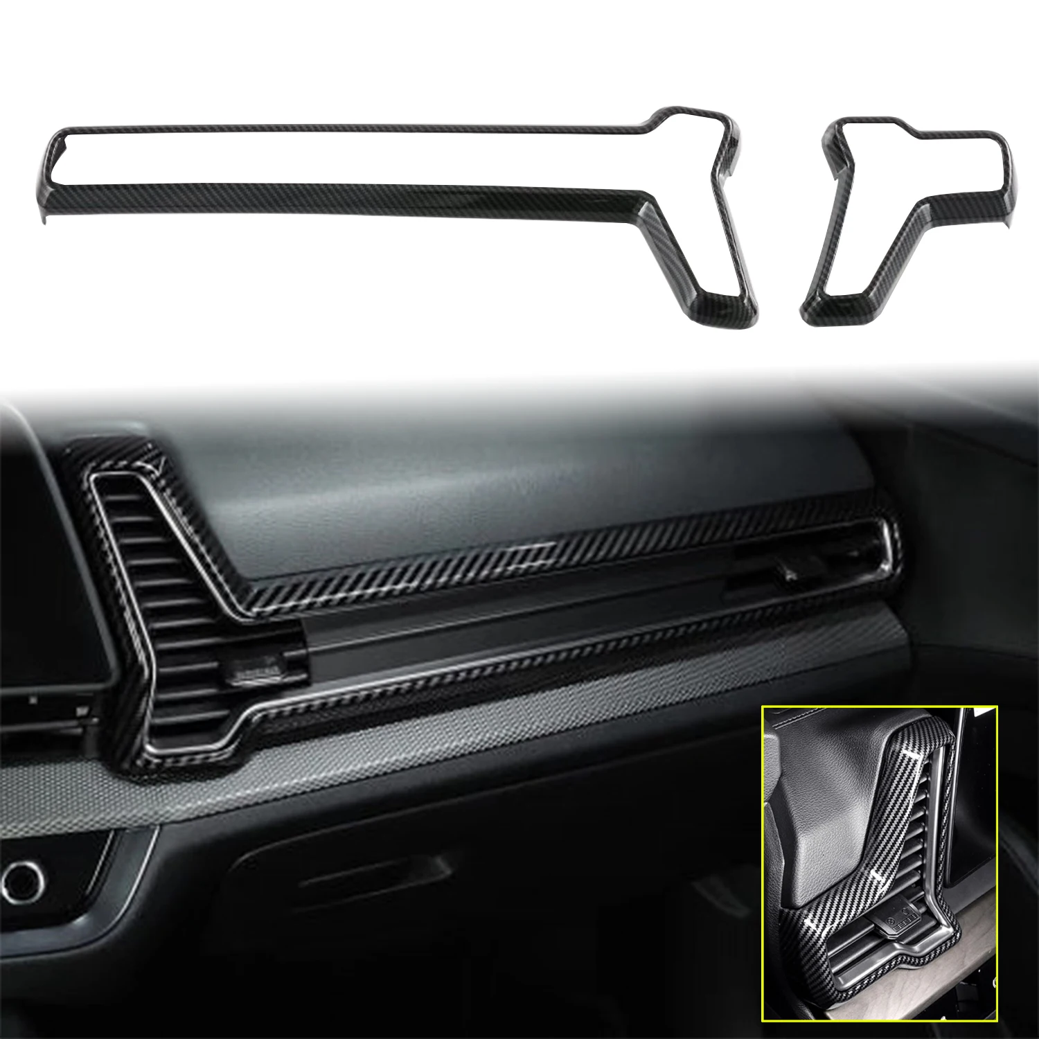 For Kia Sportage 2023 2024 2025 LHD!!! RHD!!! Carbon Style Interior Side A/C Air Outlet Vent Molding Trim ABS Accessories 2pcs
For Kia Sportage 2023 2024 2025 LHD!!! RHD!!! Carbon Style Interior Side A/C Air Outlet Vent Molding Trim ABS Accessories 2pcs