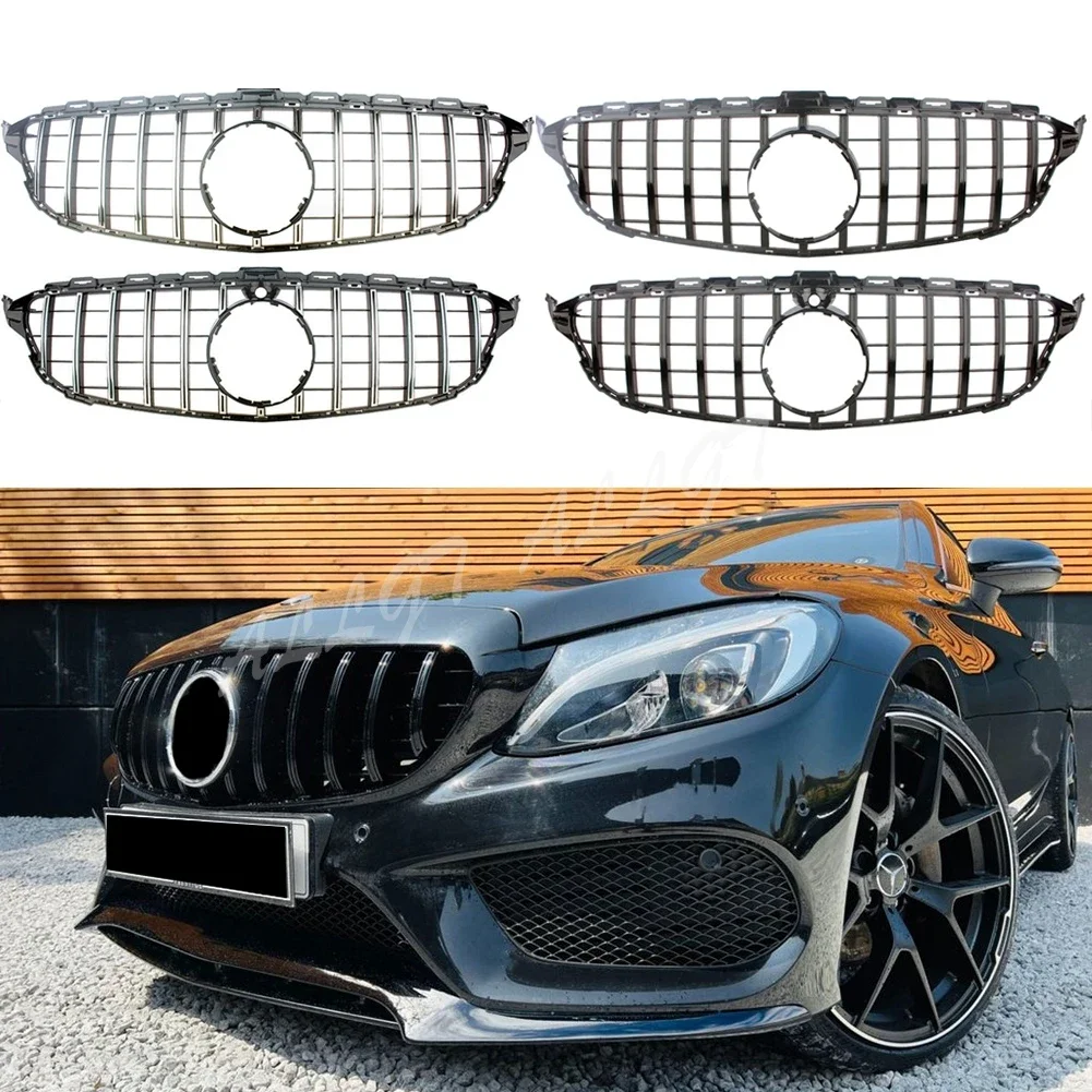 Front Racing Billet Bumper Grille Upper Facelift Grill For Mercedes-Benz W205 C Class 2015 2016 2017 2018 GTR
Front Racing Billet Bumper Grille Upper Facelift Grill For Mercedes-Benz W205 C Class 2015 2016 2017 2018 GTR