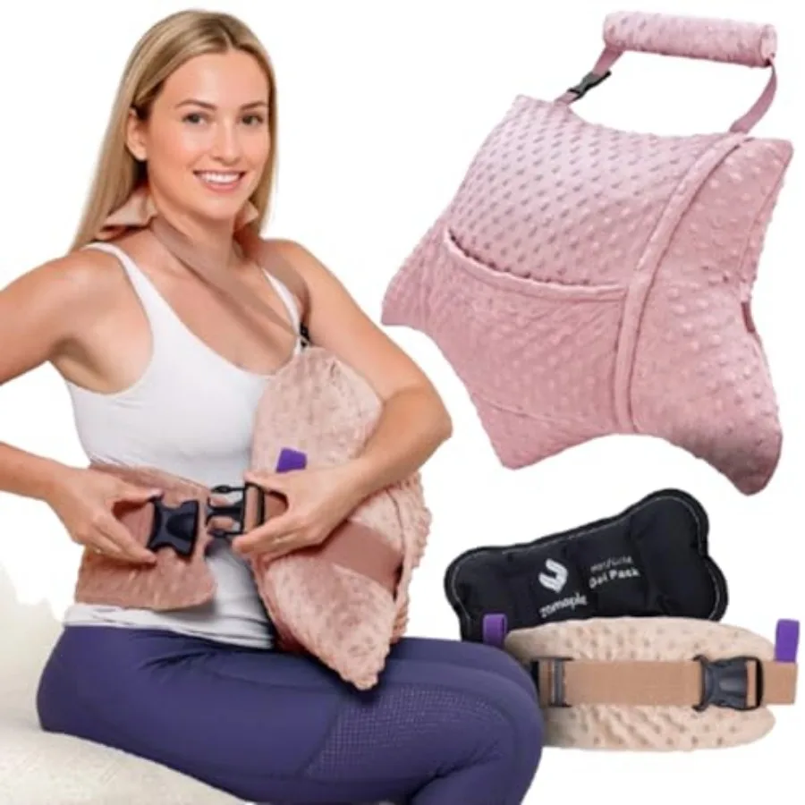 Recovery Hysterectomy Pillow with Strap, Gel Pack and Lumbar Support Post Abdominal Surgery Must Haves Ideal for C-Section, Lap
Recovery Hysterectomy Pillow with Strap, Gel Pack and Lumbar Support Post Abdominal Surgery Must Haves Ideal for C-Section, Lap