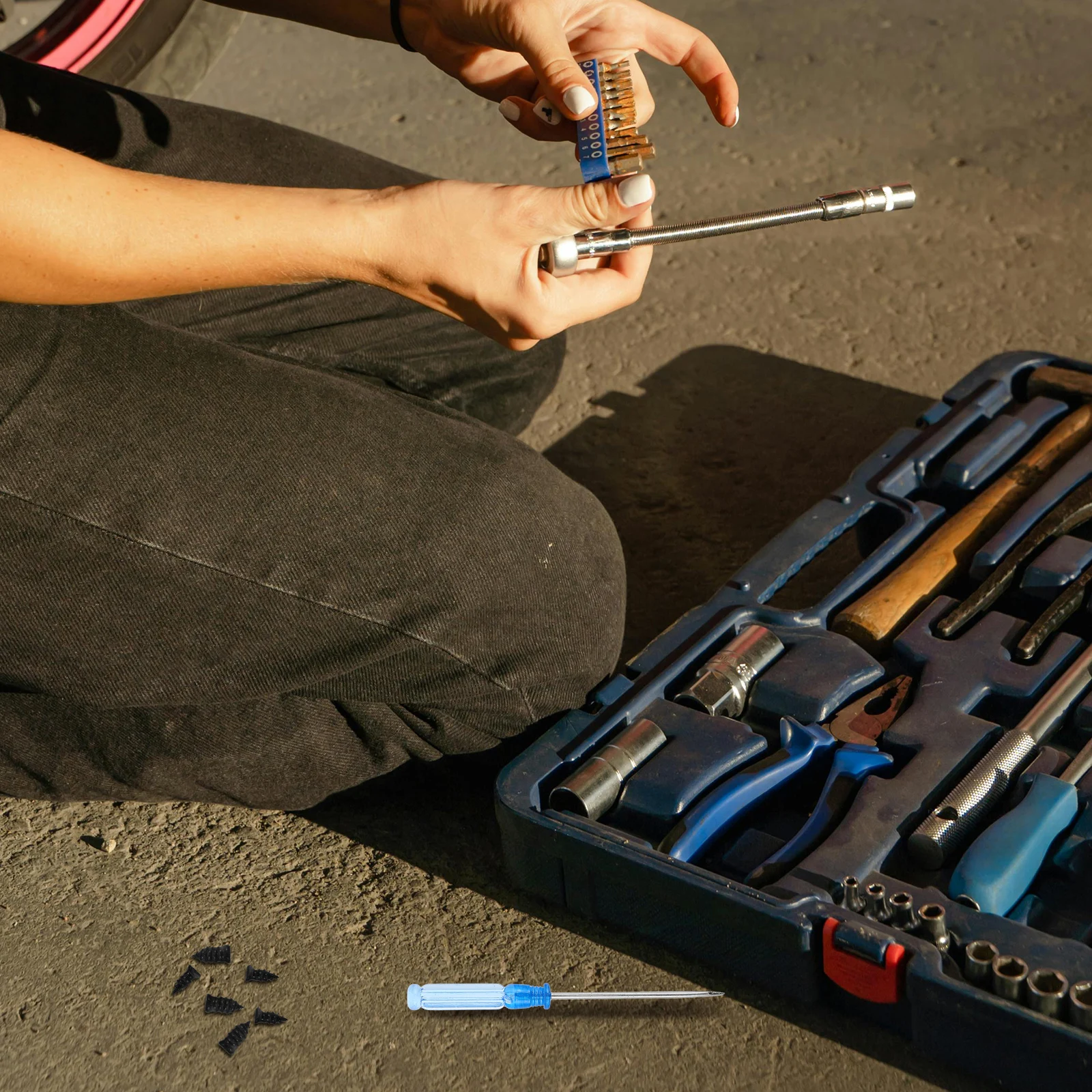 1 set Car Sealant Small Hole Repair Kit Heavy Duty Rubber Screws Motorcycle Plugs Tire Repair Motorcycle Tire Tool Tool
1 set Car Sealant Small Hole Repair Kit Heavy Duty Rubber Screws Motorcycle Plugs Tire Repair Motorcycle Tire Tool Tool