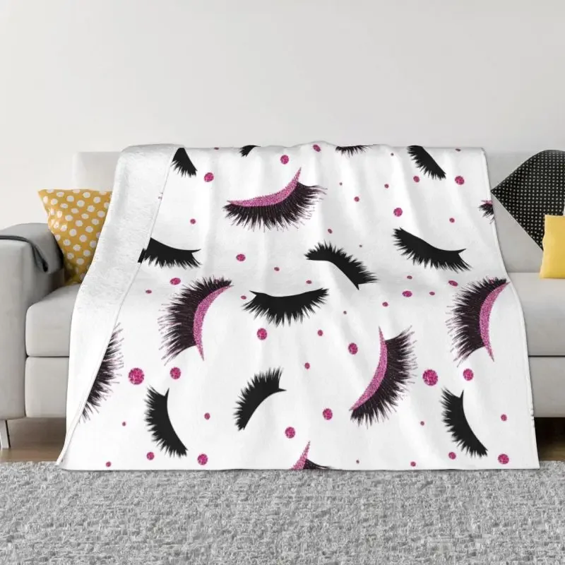 Warm Flannel Pink Lashes Seamless Pattern With Glitter Effect Throw Blanket for Sofa Office Bedspreads Eyelash Eyes Blankets
Warm Flannel Pink Lashes Seamless Pattern With Glitter Effect Throw Blanket for Sofa Office Bedspreads Eyelash Eyes Blankets