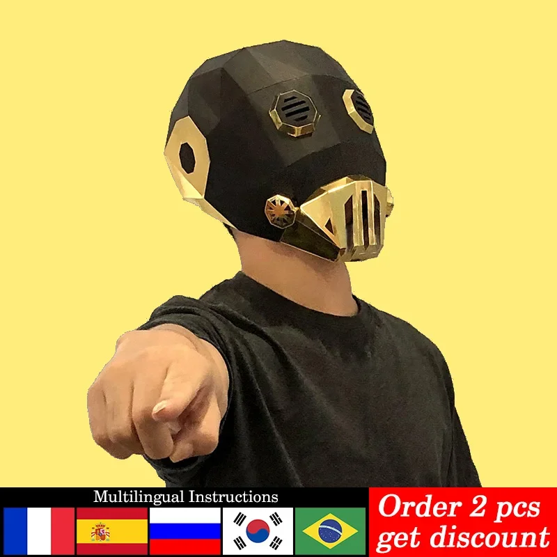 Steampunk Kroenen Mask Paper Model,3D Papercraft,Party Cosplay Art Costume Handmade DIY Adult Origami Craft RTY145
Steampunk Kroenen Mask Paper Model,3D Papercraft,Party Cosplay Art Costume Handmade DIY Adult Origami Craft RTY145