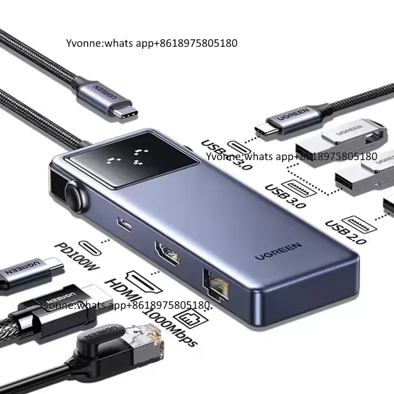 Uno 7 in 1 USB HUB Type C to 2.0 4K60Hz USB3.0 5Gbps RJ45 1000Mbps Docking Station for Laptop Accessories
Uno 7 in 1 USB HUB Type C to 2.0 4K60Hz USB3.0 5Gbps RJ45 1000Mbps Docking Station for Laptop Accessories