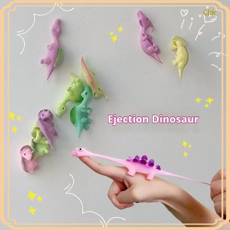 Novel And Fun Finger Launching Slingshot Dinosaur Toy Soft Rubber Stretchy Stress Relief Novelty Fidget Squeeze Toy For Adults
Novel And Fun Finger Launching Slingshot Dinosaur Toy Soft Rubber Stretchy Stress Relief Novelty Fidget Squeeze Toy For Adults