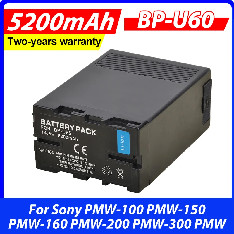 1pc 5200mah USB Output BP-U60 BP U60 BPU60 Rechargeable Li-ion Battery for Sony PMW-100 PMW-150 PMW-160 PMW-200 PMW-300 PMW
1pc 5200mah USB Output BP-U60 BP U60 BPU60 Rechargeable Li-ion Battery for Sony PMW-100 PMW-150 PMW-160 PMW-200 PMW-300 PMW