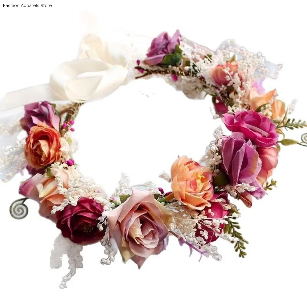 Artificial Flower Floral Headband Elegant Floral Boho Flower Crown Sweet Princess Fashion Bridal Wreaths Beach Party
Artificial Flower Floral Headband Elegant Floral Boho Flower Crown Sweet Princess Fashion Bridal Wreaths Beach Party
