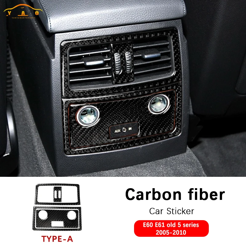 Carbon Fiber For BMW 5 Series E60 E61 2005-2010 Car Stickers Accessories Interior Rear Exhaust Vent Panel Trim Frame Cover
Carbon Fiber For BMW 5 Series E60 E61 2005-2010 Car Stickers Accessories Interior Rear Exhaust Vent Panel Trim Frame Cover