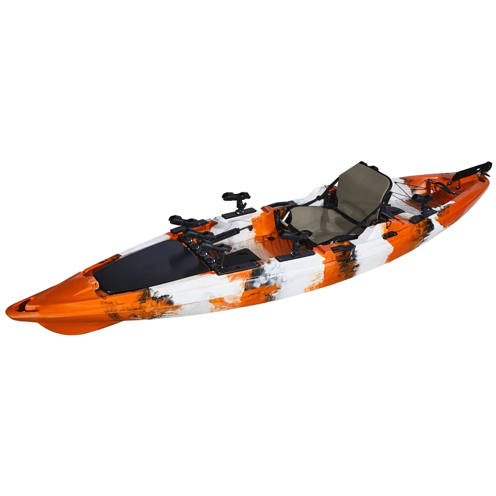 LSF 4.12m Single Paddler Fishing Kayak de Pesca 13ft LLDPE Plastic Sea Kayak for Surfing & River Usage
LSF 4.12m Single Paddler Fishing Kayak de Pesca 13ft LLDPE Plastic Sea Kayak for Surfing & River Usage