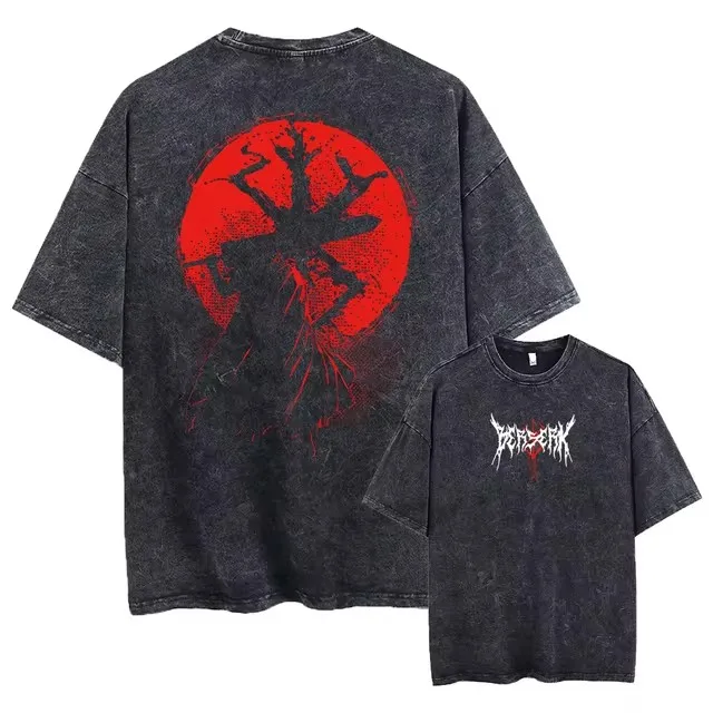 Anime Printed Washed Short-Sleeved Retro Fashion T-Shirts Men's Women's Short Sleeved Casual Sports Tees T-Shirt
Anime Printed Washed Short-Sleeved Retro Fashion T-Shirts Men's Women's Short Sleeved Casual Sports Tees T-Shirt