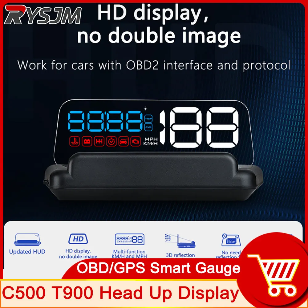 OBD/GPS HUD C500 T900 Head Up Display Mirror Projector On Board Computer Alarm Cartronics Accessories Speedometer customized
OBD/GPS HUD C500 T900 Head Up Display Mirror Projector On Board Computer Alarm Cartronics Accessories Speedometer customized