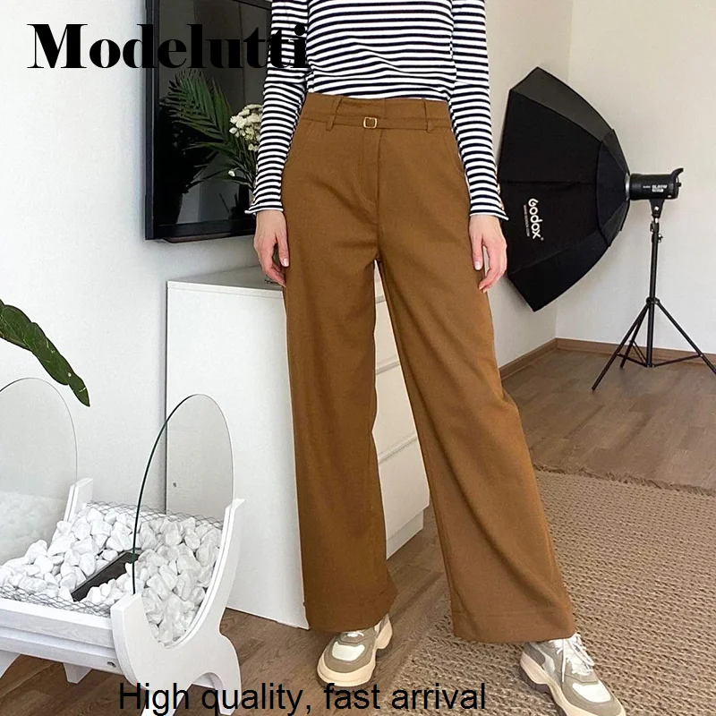 New Autumn 2023 Fashion Thin Belt Straight Pants Women Solid Color Wild Trousers Simple Commute Casual Bottoms Female
New Autumn 2023 Fashion Thin Belt Straight Pants Women Solid Color Wild Trousers Simple Commute Casual Bottoms Female