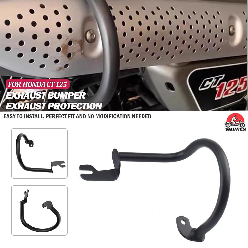 Motorcycle Exhaust Crash Guard Bar For Honda CT125 Trail 125 Hunter Cub 2020-2023 Exhaust Protector Bar Bumper Motor Accessories
Motorcycle Exhaust Crash Guard Bar For Honda CT125 Trail 125 Hunter Cub 2020-2023 Exhaust Protector Bar Bumper Motor Accessories