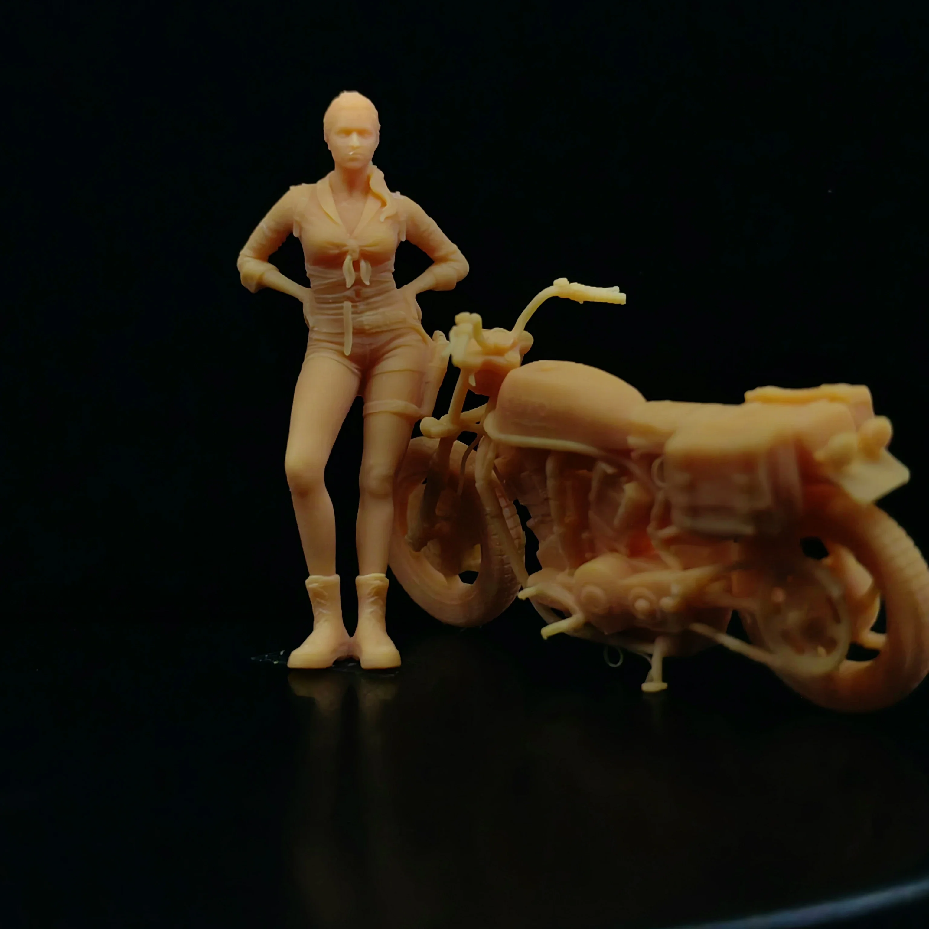 1/64 масштабная модель 1/43 из смолы, женские солдаты и мотоциклы, неокрашенная миниатюрная диорама, ручная роспись T307
1/64 масштабная модель 1/43 из смолы, женские солдаты и мотоциклы, неокрашенная миниатюрная диорама, ручная роспись T307