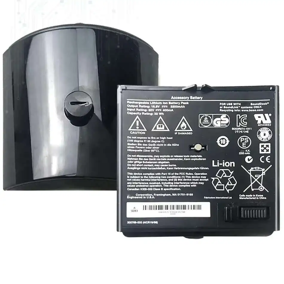 High-Capacity For Bose Soundock Soundlink Air 2200mAh Bluetooth Speaker Battery Reliable Power Supply 350160-1100 002 300770-001
High-Capacity For Bose Soundock Soundlink Air 2200mAh Bluetooth Speaker Battery Reliable Power Supply 350160-1100 002 300770-001