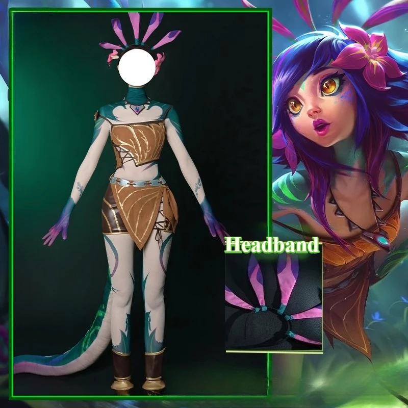 Neeko Cosplay LOL the Curious Chameleon Neeko Cosplay Costume Game Suit Halloween Carnival Party Role Play Clothes
Neeko Cosplay LOL the Curious Chameleon Neeko Cosplay Costume Game Suit Halloween Carnival Party Role Play Clothes