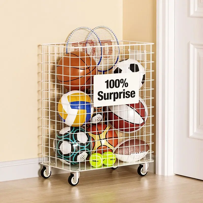 Portable Basketball Storage Rack - Mobile Sports Equipment Organizer for Home Use with Toy Storage Bin Storage Baskets
Portable Basketball Storage Rack - Mobile Sports Equipment Organizer for Home Use with Toy Storage Bin Storage Baskets
