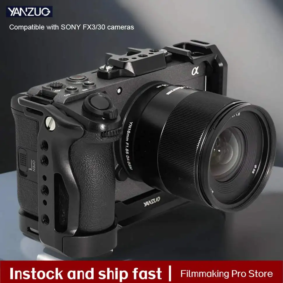 YANZUO Camera Cage For Sony FX3/FX30 Camera, Metal Rabbit Cage Protection Frame Accessories
YANZUO Camera Cage For Sony FX3/FX30 Camera, Metal Rabbit Cage Protection Frame Accessories