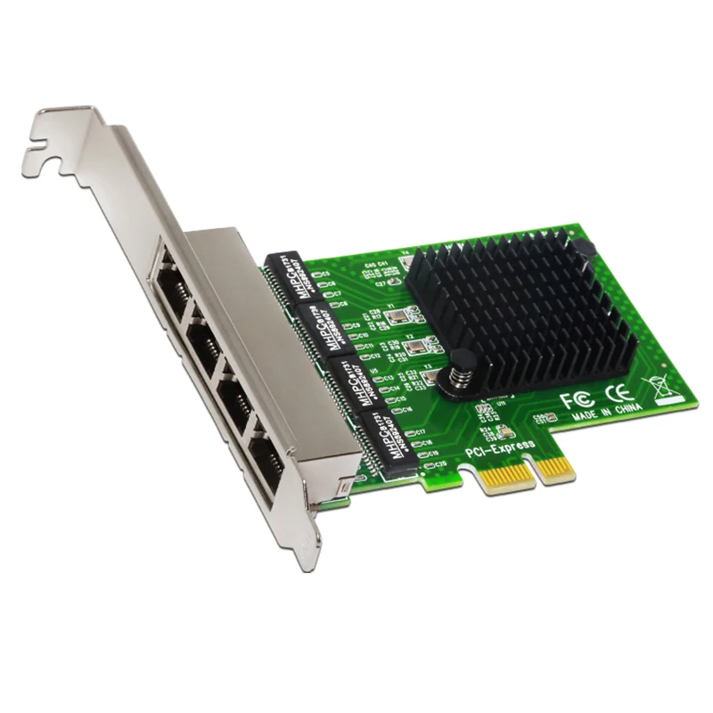 Сетевая карта 4-портовый Gigabit Ethernet 10/100/1000M PCI-E PCI Express к сетевой адаптеру 4x Gigabit Ethernet для настольных компьютеров
Сетевая карта 4-портовый Gigabit Ethernet 10/100/1000M PCI-E PCI Express к сетевой адаптеру 4x Gigabit Ethernet для настольных компьютеров