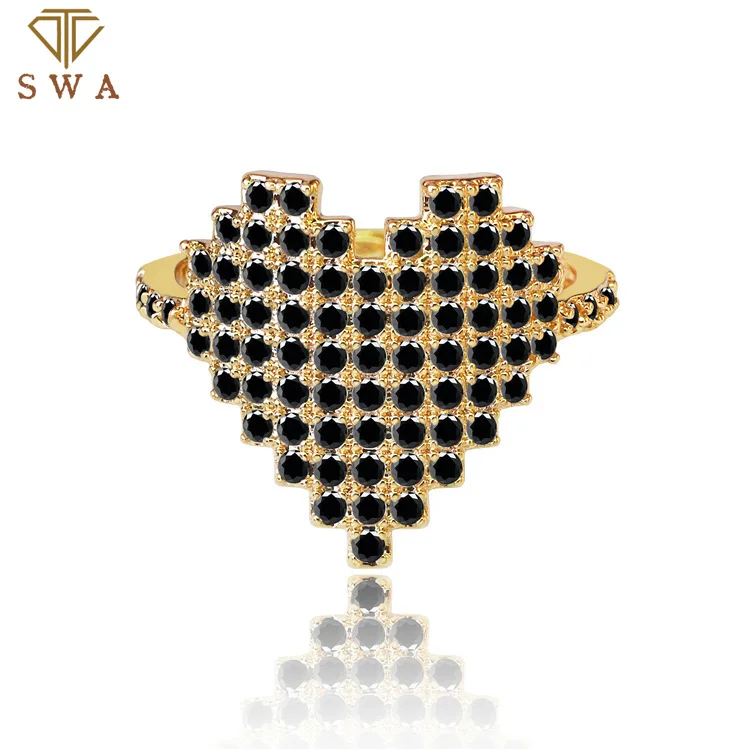 S925 Pure Silver European and American Style Retro Jewelry Creative Diamond Heart Ring
S925 Pure Silver European and American Style Retro Jewelry Creative Diamond Heart Ring