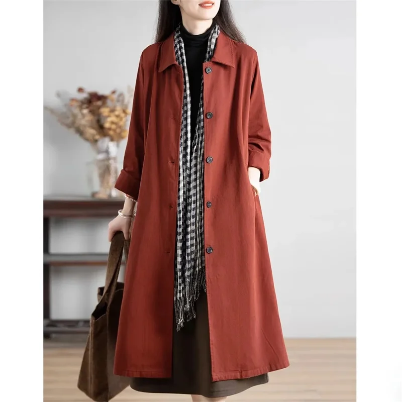NEW 2024 Women Trench Coat Fashion Mid Length Windbreaker Spring Autumn Casual Coat Single-Breasted Korean Version Outerwear
NEW 2024 Women Trench Coat Fashion Mid Length Windbreaker Spring Autumn Casual Coat Single-Breasted Korean Version Outerwear